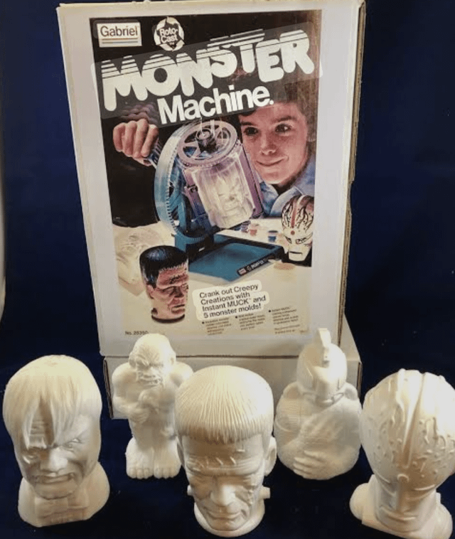 Gabriel Boto Cast MONSTER all Machine Crank out Creepy Creations with Instant MUCK and 5 monster molds!