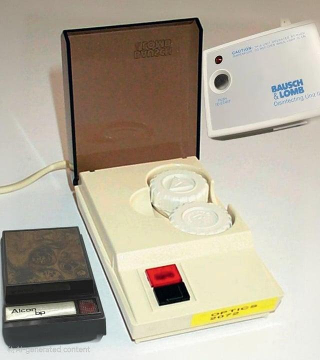 Alconp bp Argenerated content ROWD BVNZGH CAUTION: THE UNIT OPERATES AT MIGH TEMPERATURE DO NOT OPEN WHILE LIGHT IS OF TO START BAUSCH &LOMB Disinfecting Unit IL