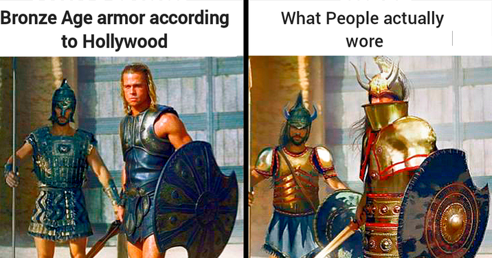 Bronze Age armor according to Hollywood What People actually wore
