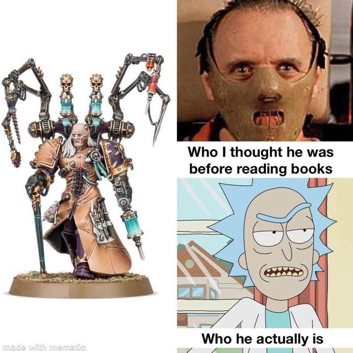 Who I thought he was before reading books Who he actually is made with mematic