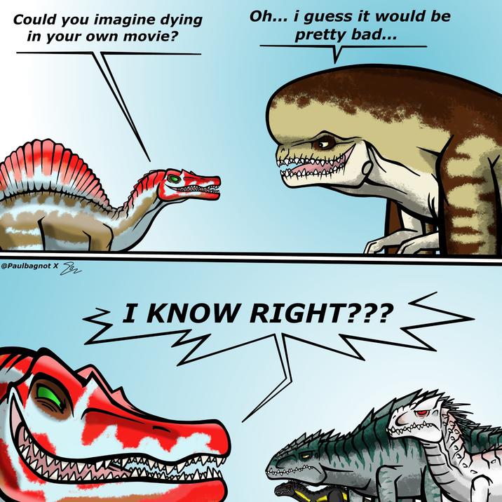 @Paulbagnot X Could you imagine dying in your own movie? Oh... i guess it would be pretty bad... I KNOW RIGHT??? JLA L