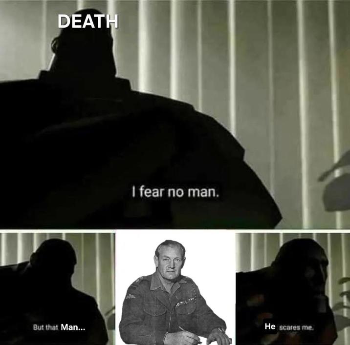 DEATH But that Man... I fear no man. He scares me.
