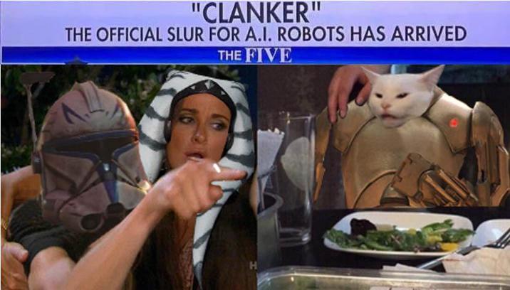 "CLANKER" THE OFFICIAL SLUR FOR A.I. ROBOTS HAS ARRIVED THE FIVE H