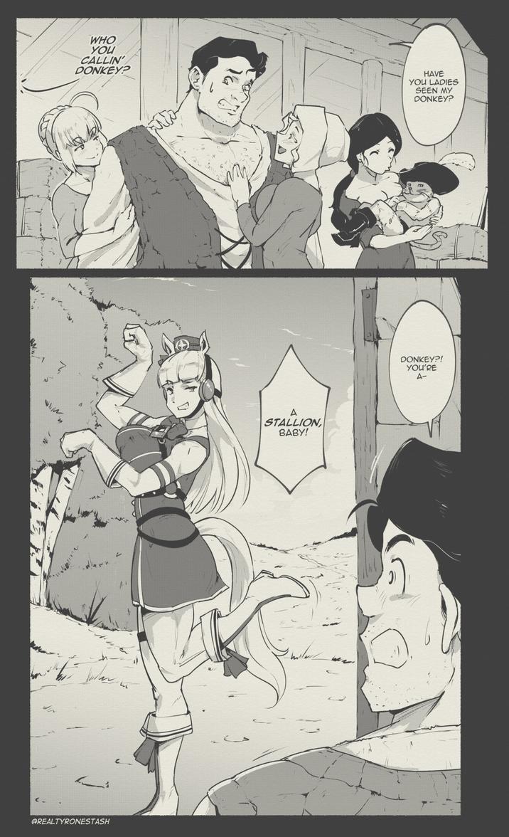 WHO YOU CALLIN' DONKEY? HAVE YOU LADIES SEEN MY DONKEY? @REALTYRONESTASH A STALLION, BABY! DONKEY?! YOU'RE A-