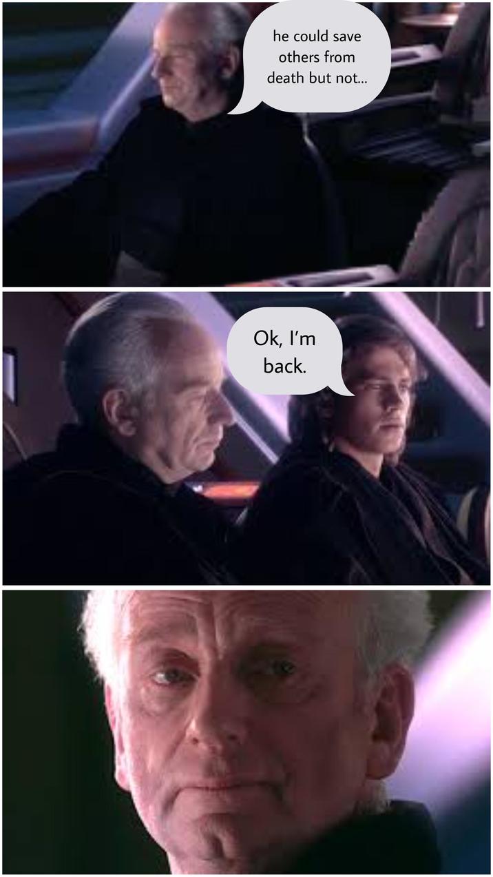 he could save others from death but not... Ok, I'm back. 89