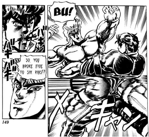 149 SO. YOU BROKE FIVE TO SIX RIBS!? BU!