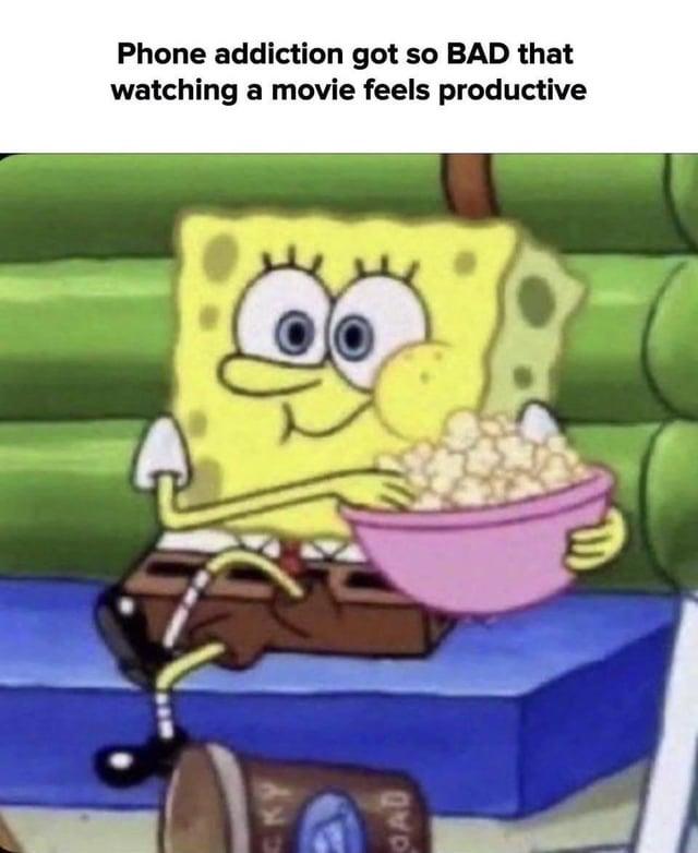 KY AD Phone addiction got so BAD that watching a movie feels productive