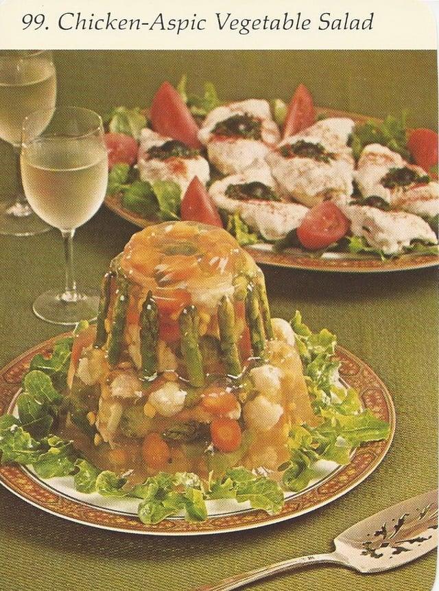 99. Chicken-Aspic Vegetable Salad