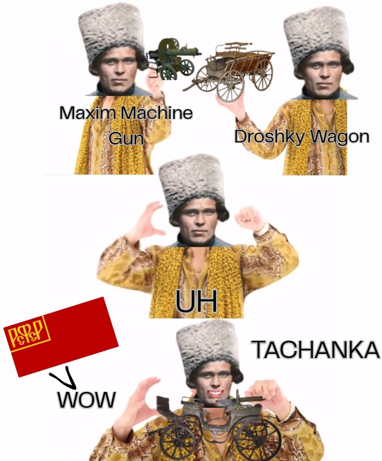PERP Maxim Machine Gun Droshky Wagon WOW UH TACHANKA