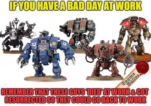 IF YOU HAVE A BAD DAY AT WORK Sugma Ballos REMEMBER THAT THESE GUYS DIED AT WORK & GOT RESURRECTED SO THEY COULD GO BACK TO WORK