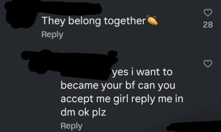 They belong together Reply yes i want to became your bf can you accept me girl reply me in dm ok plz Reply 3 28