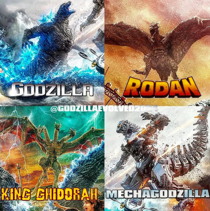 RODAN GODZILLA @GODZILLAEVOLVED 20 KING GHIDORAH MECHAGODZILLA