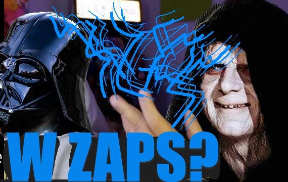 Made by me in Picsart and microsoft designer. The joke is that Palpatine uses Force lighting, and ZAPS anyone who opposes him. 