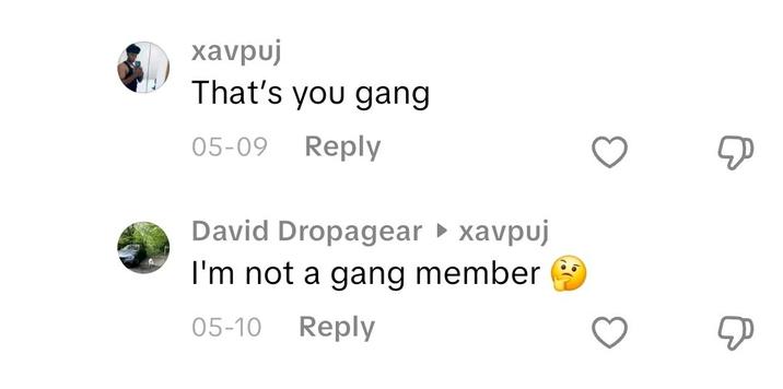 xavpuj That's you gang 05-09 Reply David Dropagear ▸ xavpuj I'm not a gang member 05-10 Reply
