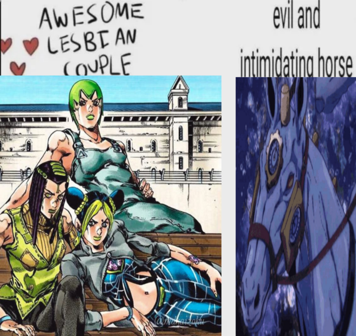 AWESOME LESBIAN COUPLE evil and intimidating horse