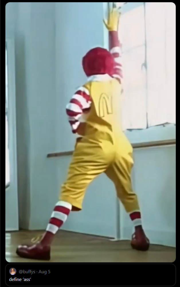 @buffys • Aug 5 define 'ass'