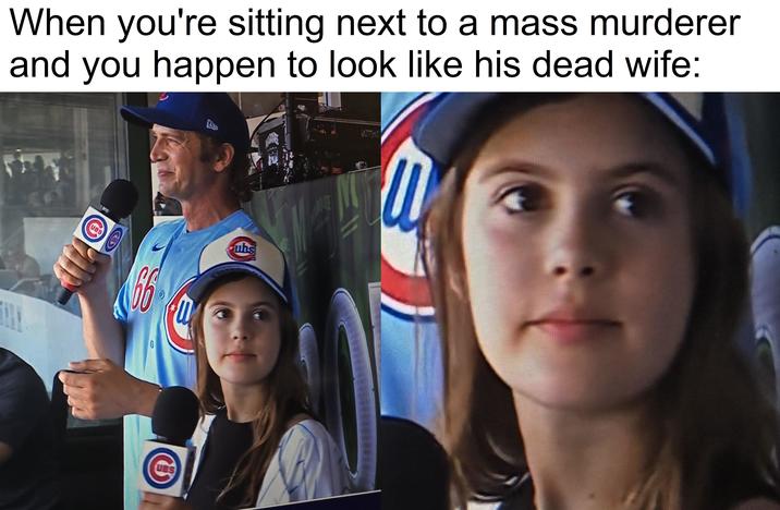 When you're sitting next to a mass murderer and you happen to look like his dead wife: UBS 66 uhs UBS