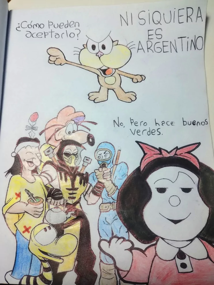 ¿Cómo pueden aceptarlo? NI SIQUIERA ES FARGENTINO No. Pero hace buenos Verdes.