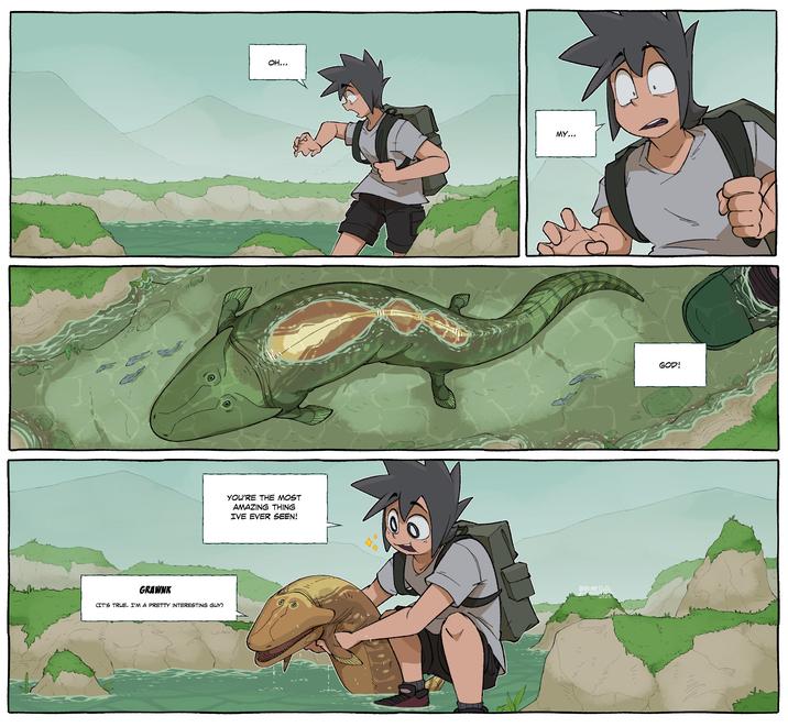 OH... YOU'RE THE MOST AMAZING THING IVE EVER SEEN! GRAWNK (IT'S TRUE. I'M A PRETTY INTERESTING GUY) D MY... gogo.Mr.DoDo GOD!