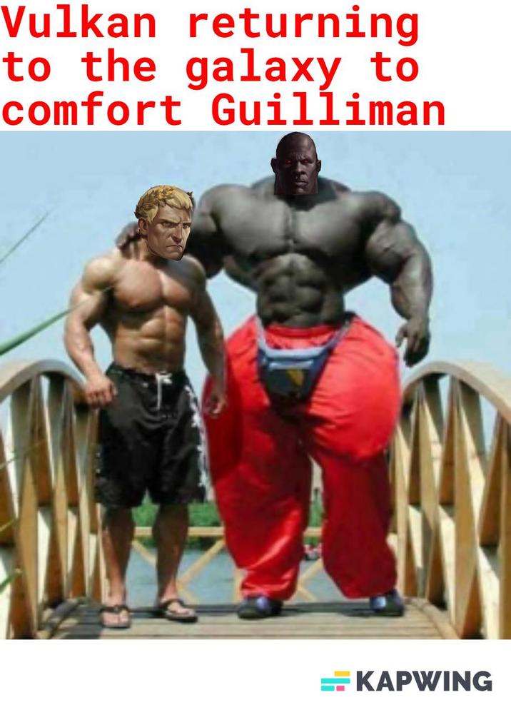 Vulkan returning to the galaxy to comfort Guilliman KAPWING