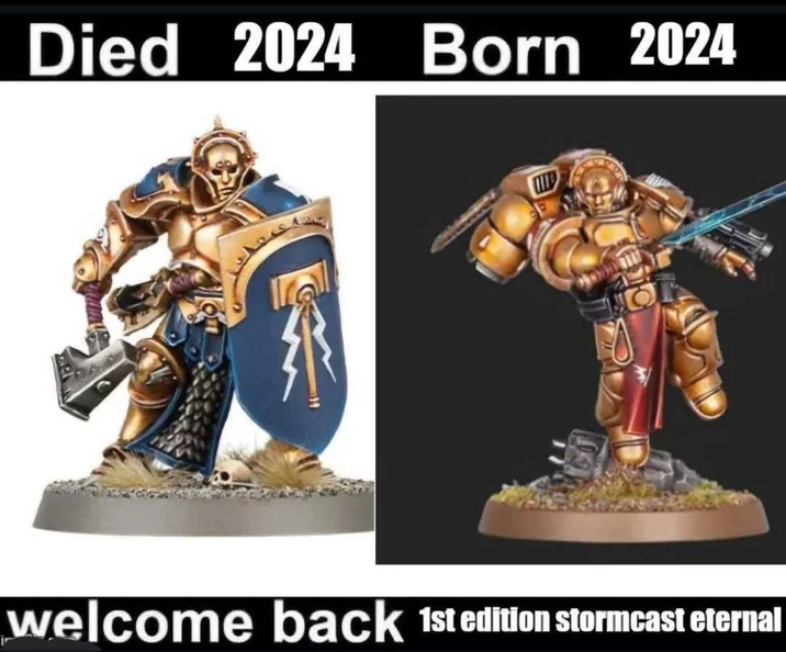 Died 2024 Born 2024 welcome back 1st edition stormcast eternal