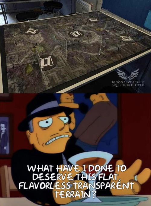 27 BLOOD RAVEN CHIEF AQUISITION OFFICER WHAT HAVE I DONE TO DESERVE THIS FLAT, FLAVORLESS TRANSPARENT TERRAIN?