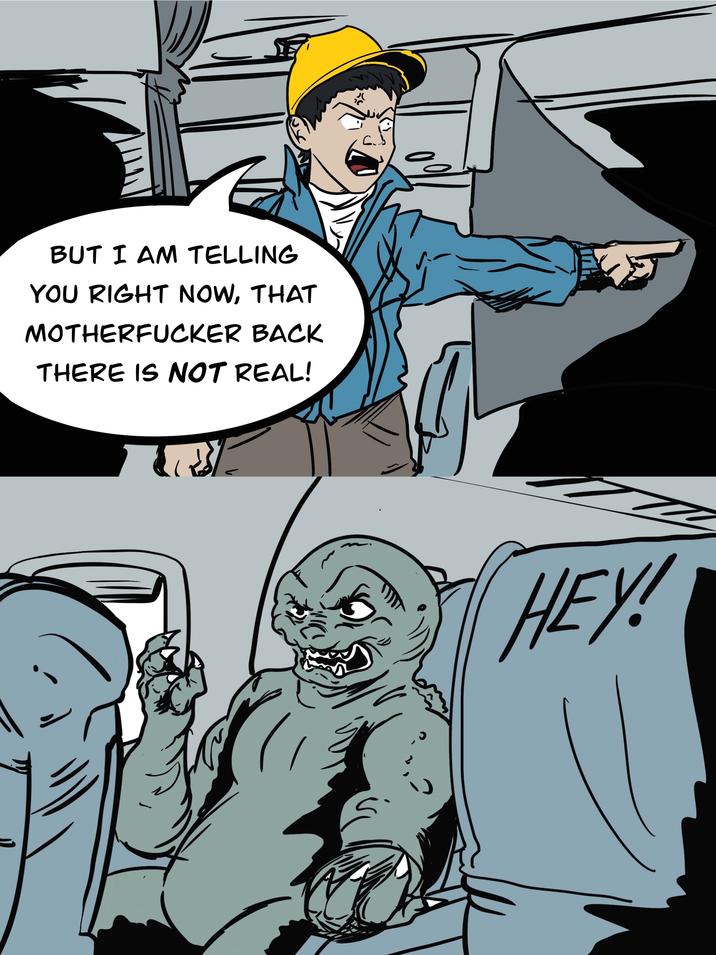 BUT I AM TELLING YOU RIGHT NOW, THAT M----------- BACK THERE IS NOT REAL! HEY!