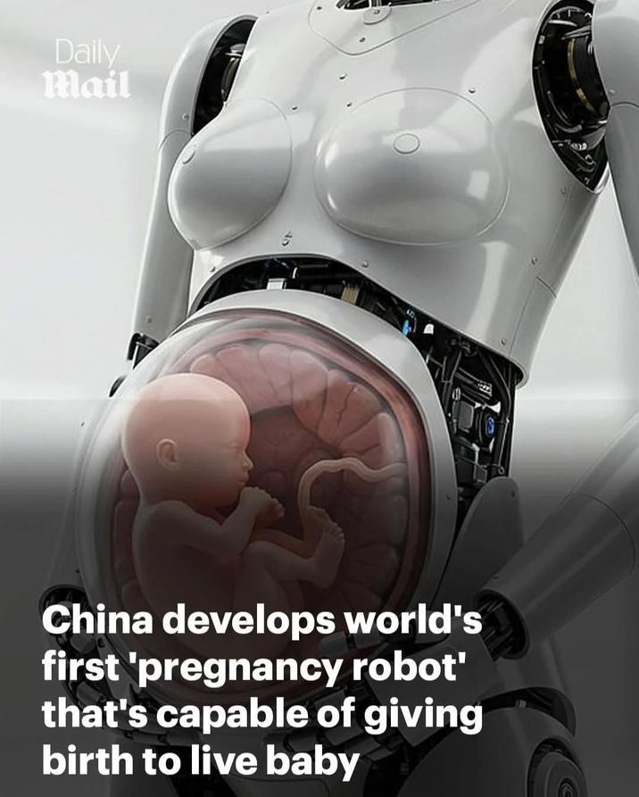Daily Mail China develops world's first 'pregnancy robot' that's capable of giving birth to live baby