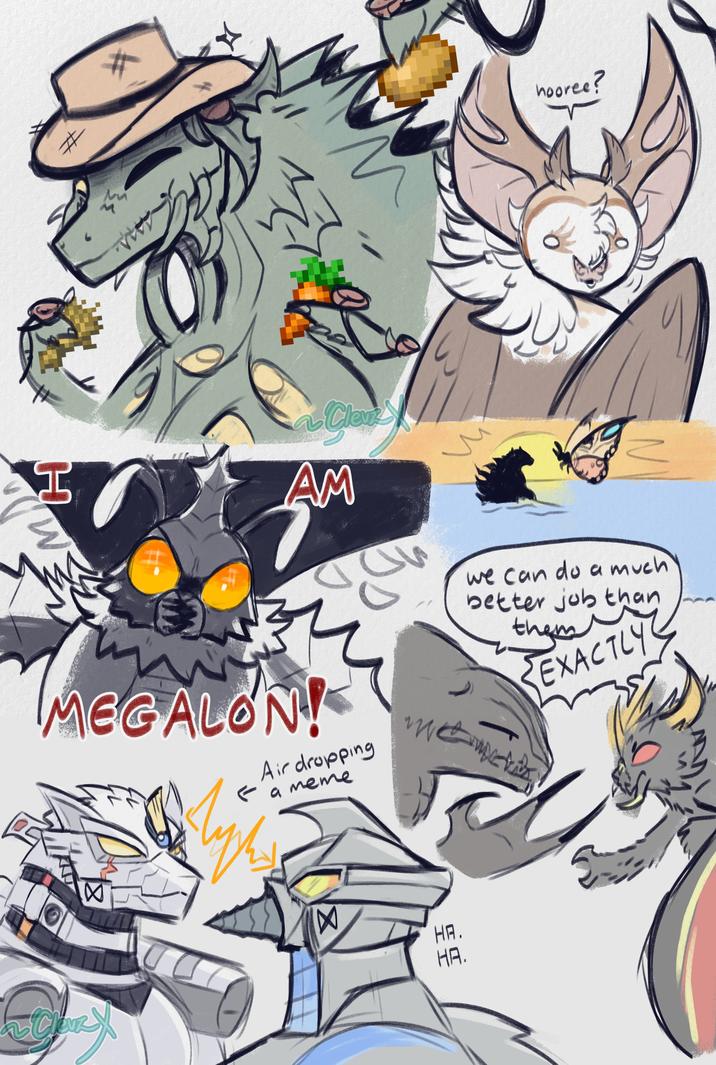 # 丝 HW a Cleve AM ماد 3. MEGALON! ← Air dropping a meme ☑ Cleve M hooree? we can do a much better job than then EXACTLY ☑ HA. HA.