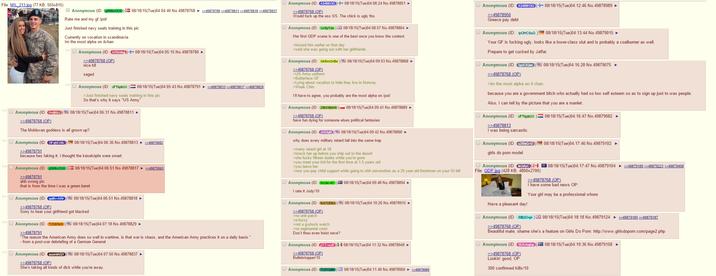 A 4chan thread about Selena Green Vargas allegedly cheating on her boyfriend. This appears to be a recreation.