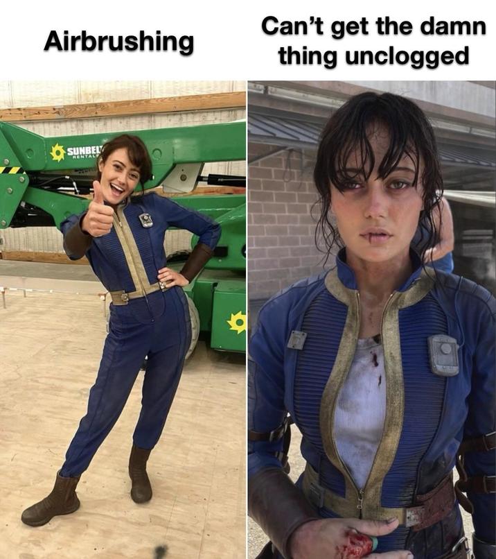 Airbrushing SUNBEL RENTAL Can't get the damn thing unclogged