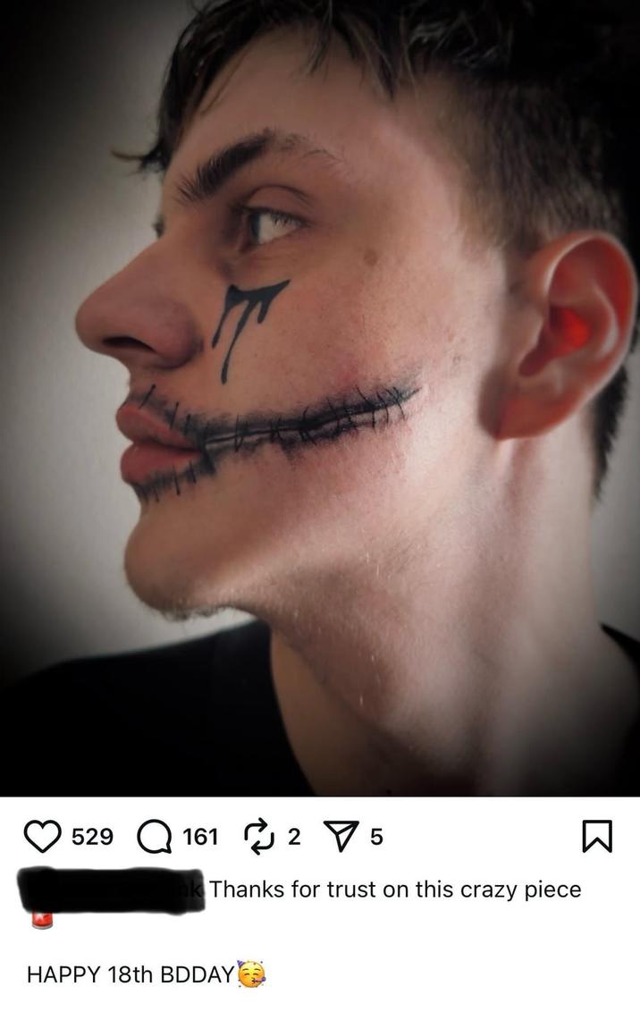 529 161 2 5 k Thanks for trust on this crazy piece HAPPY 18th BDDAY! 冂