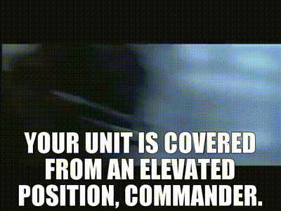 YOUR UNIT IS COVERED FROM AN ELEVATED POSITION, COMMANDER.