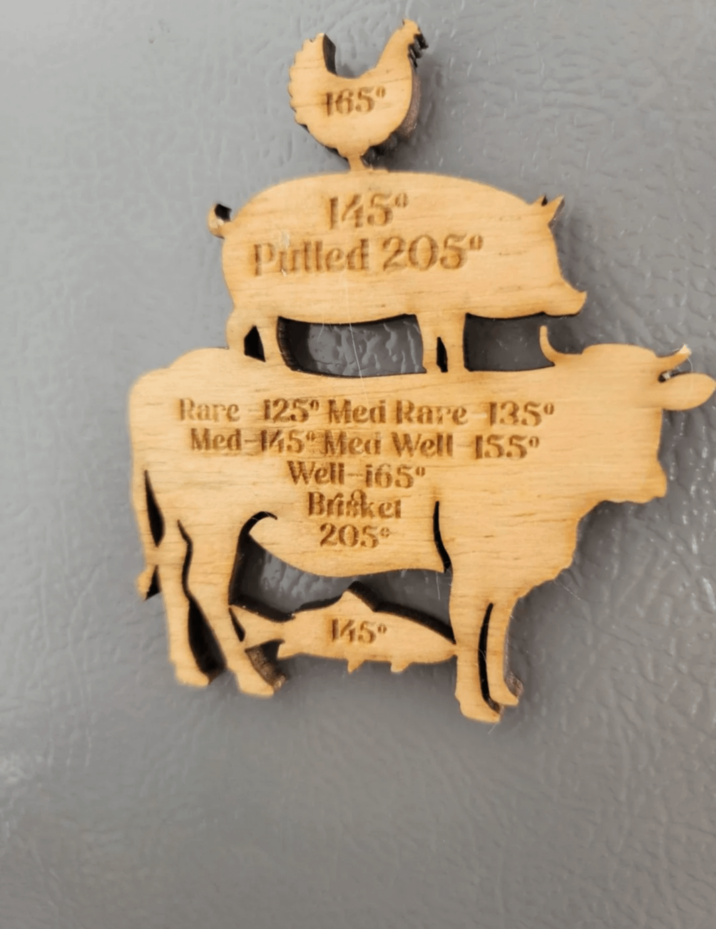 165" 145 Pulled 205° Rare 125 Med Rare 135 Med-145" Med Well-155° Well-165" Brisket 205 145°