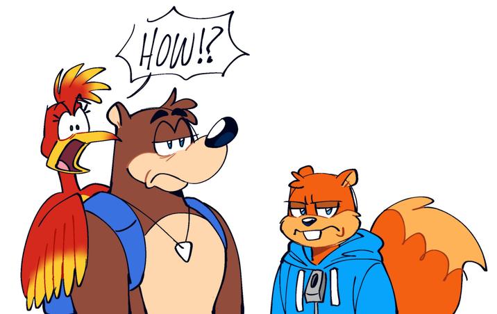 They reacting to Bubsy 4D btw