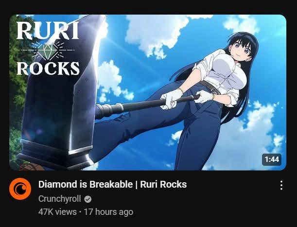 RURI ROCKS Diamond is Breakable | Ruri Rocks Crunchyroll 47K views • 17 hours ago 1:44