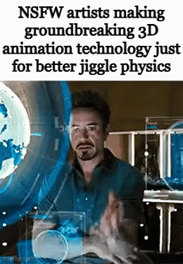 NSFW artists making groundbreaking 3D animation technology just for better jiggle physics melip.com ال