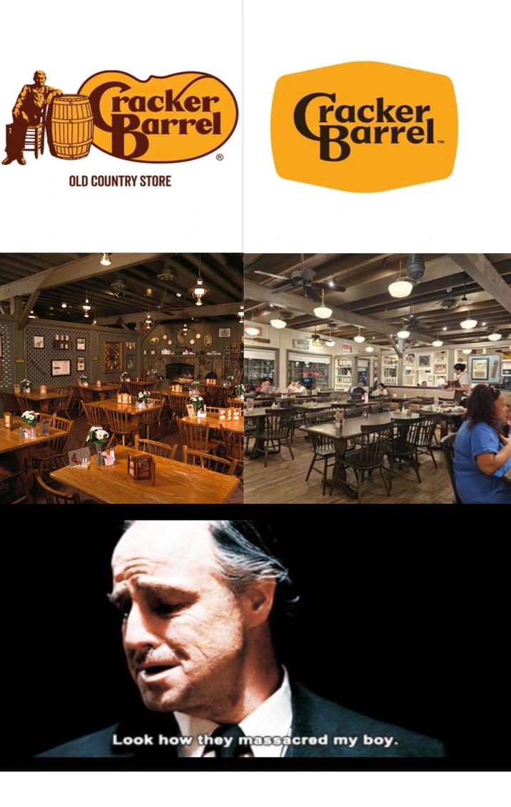 Cracker Barrel OLD COUNTRY STORE @ Cracker Barrel Look how they massacred my boy.