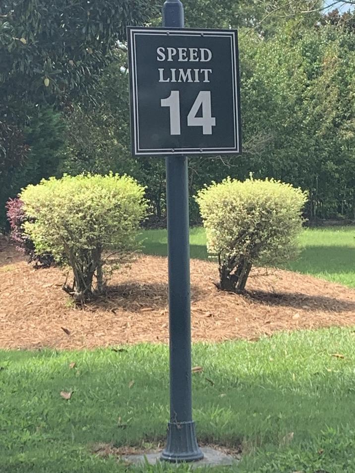 SPEED LIMIT 14