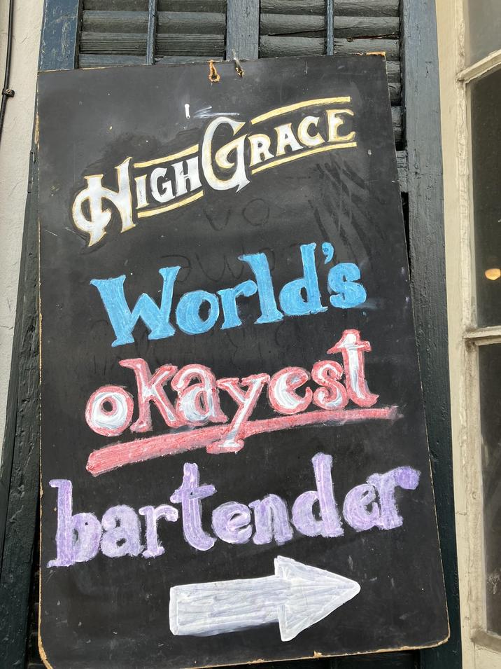 NIGH GRACE World's okayest bartender