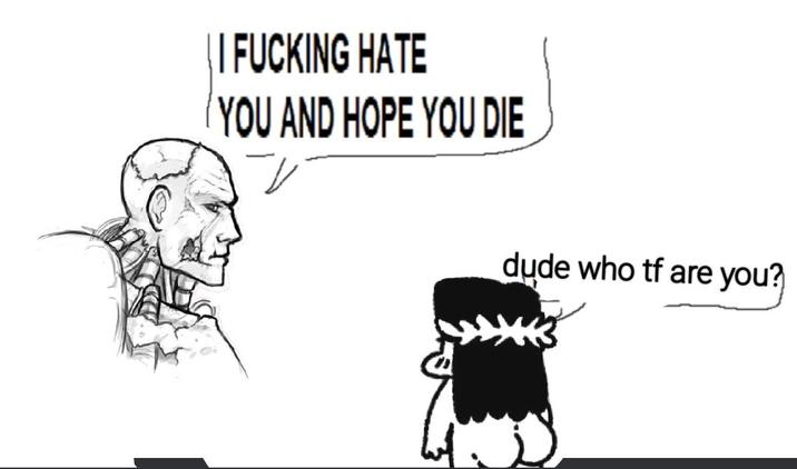 || F------ HATE YOU AND HOPE YOU DIE dude who tf are you?