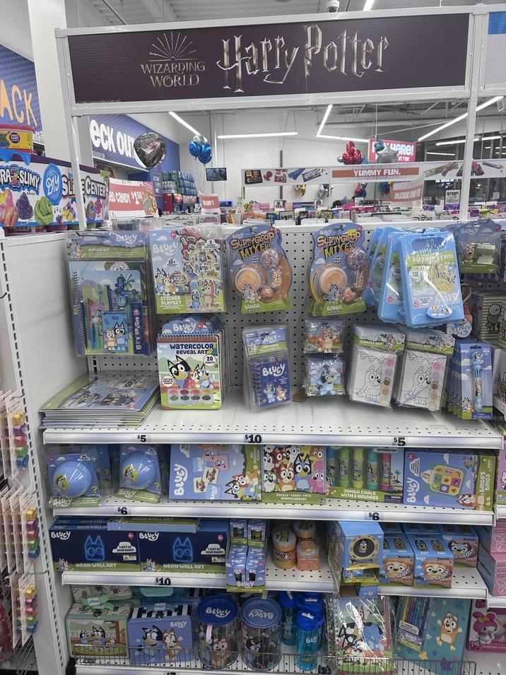 WIZARDING WORLD Harry Potter ACK eck our RASLIMY O SL CENTER CaNDY $150 BLUEY NEON WALL NEON WALL A 18 11 Piece ser BLUE 35+ NEON WALL ART BLUCY HARE! VE FUNE YUMMY FUN. BLUCY SLIMYGLOOP MIXEME BLU SLIMYGLUP MIXE STICKER PLAYSET BINGO WATERCOLOR Reveal ART 20 LUCY BLUCY BLUEY UGHT U YOUR ROOM A BLUCY 198 NEON WALL ART $10 A BLUCY $10 0 PUZZLE-Casse-Ter BLUEY หวด้วย B BINGO LUMBOLDERS $5 SQUISH BLUEY STOP BY SQUISHY BLUCY