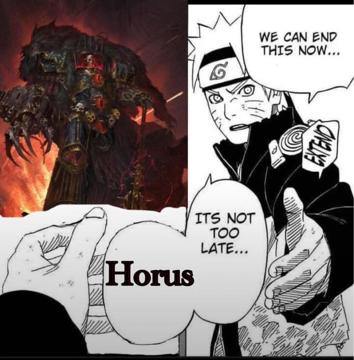 Horus ITS NOT TOO LATE... WE CAN END THIS NOW... EXTEND T