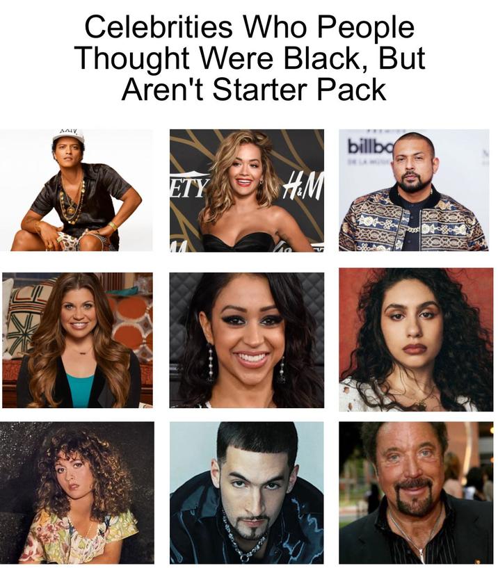 MAIV Celebrities Who People Thought Were Black, But Aren't Starter Pack ETY HM billbo