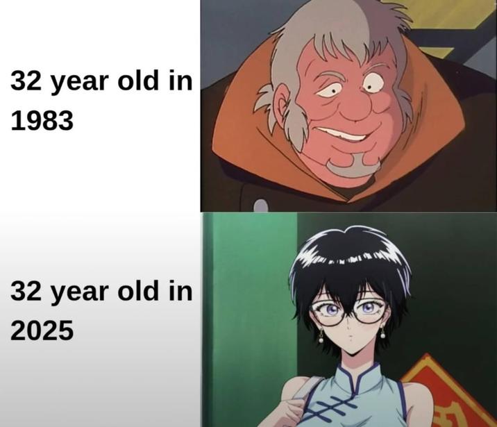 32 year old in 1983 32 year old in 2025