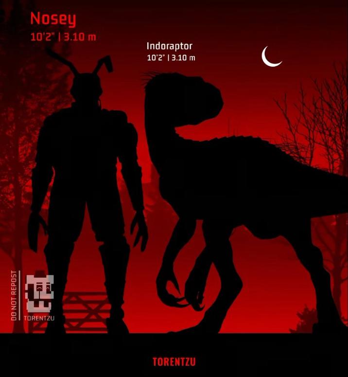 DO NOT REPOST TORENTZU Nosey 10'2" | 3.10 m Indoraptor 10'2" | 3.10 m TORENTZU
