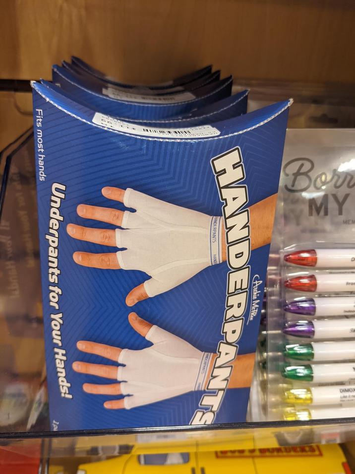 Born MY Archie Mathee HANDERPANTS Fits most hands Underpants for Your Hands! 1 pa