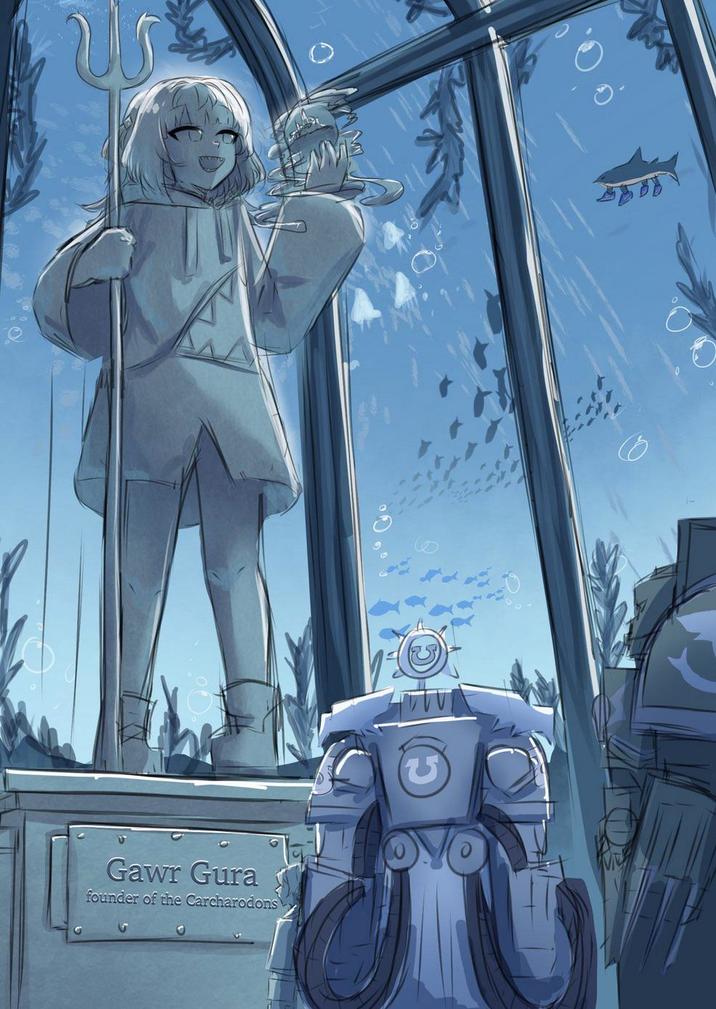 Gawr Gura founder of the Carcharodons 2