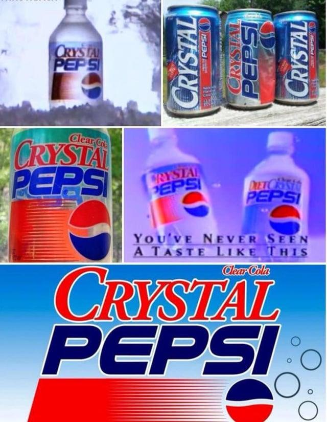 и CRYSTAL PEPS CRYSTAL PEPSI CRYSTAL PEPSI CRYSTAL 2017 PEPSI & Clear Cola CRYSTAL PEPS CRYSTAL PEPS DETORSI PEPSI D YOU'VE NEVER SEEN A TASTE LIKE THIS Clear Cola CRYSTAL PEPSI