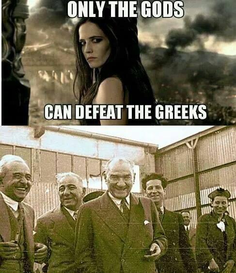 ONLY THE GODS CAN DEFEAT THE GREEKS